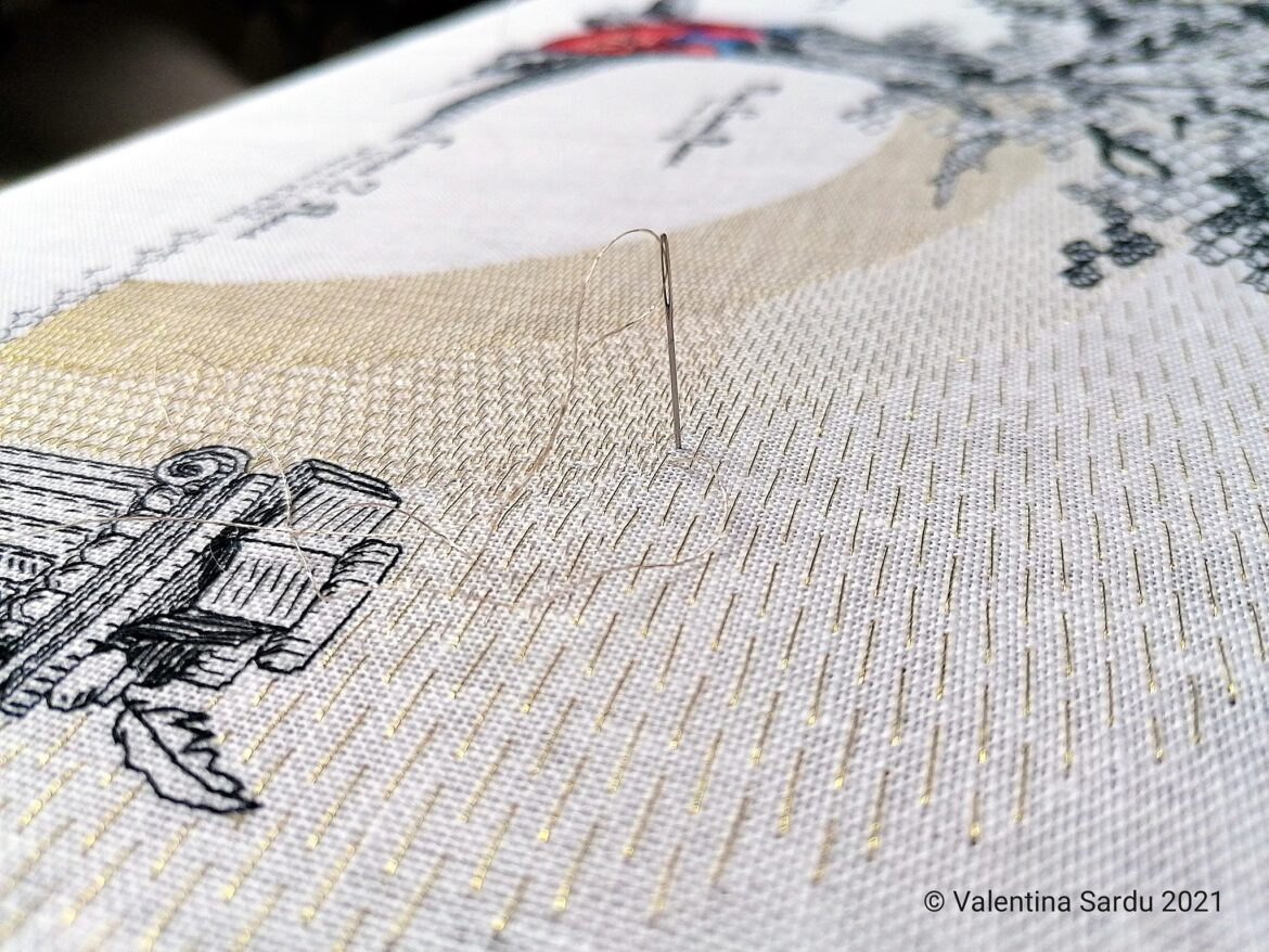 16 maggio 2021 ricamo in oro