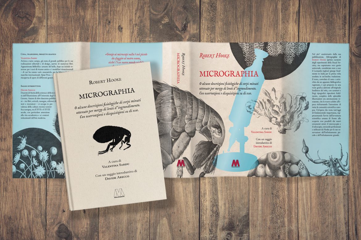 Micrographia Robert Hooke edizione italiana - sovraccoperta e copertina